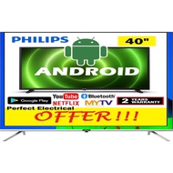 Philips 40 inch Android Smart LED TV 40PHT6916 with Sharp Image Digital Tuner MYTV Freeview