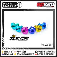 Bolt M 5x10 Drat 8x10 Bolt Titanium Probolt Grade 5 Thailand King Nut