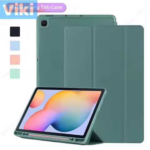With Pencil Holder Funda Case for New Samsung Galaxy Tab S6 Lite 10.4 2024 SM-P620 P625 SM-P610 P615