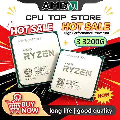 AMD Ryzen 3 R3 3200G Processor 3.6GHz Quad-Core 65W AM4 CPU