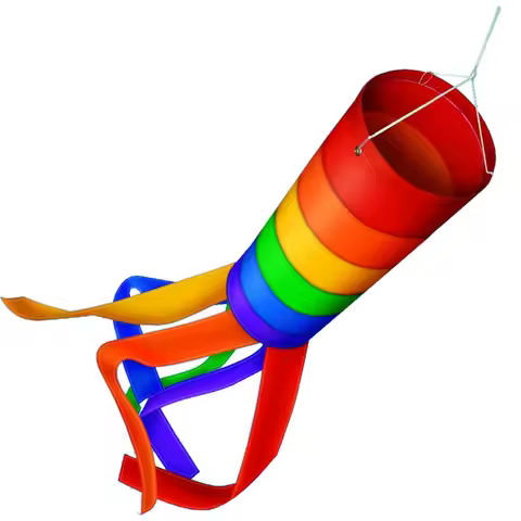 Outdoor Fun Sports NEW High Quality 1M Multicolor Windsocks Hung On The Car /Kite /As a Wind Vane Fa