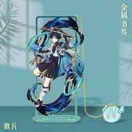 Bookmark Metal Anime Pembatas Buku Genshin Bookmark Besi Kualitas Tinggi Bookmark Metal