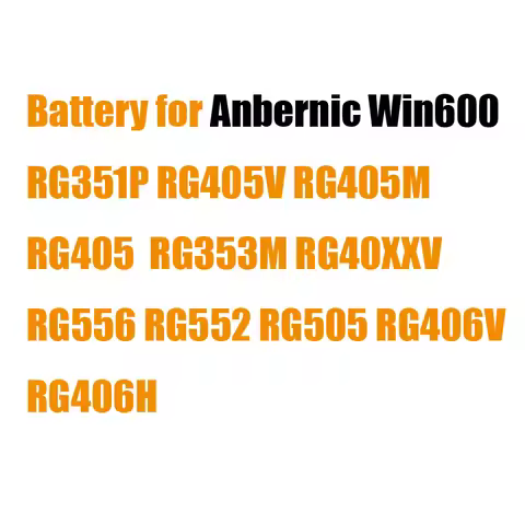 Battery for Anbernic Win600 RG351P RG405V RG405M RG405 RG353M RG40XXV RG556 RG552 RG505 RG406V RG406