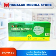 Masker Surgical 3ply Earloop Baymed 50pcs