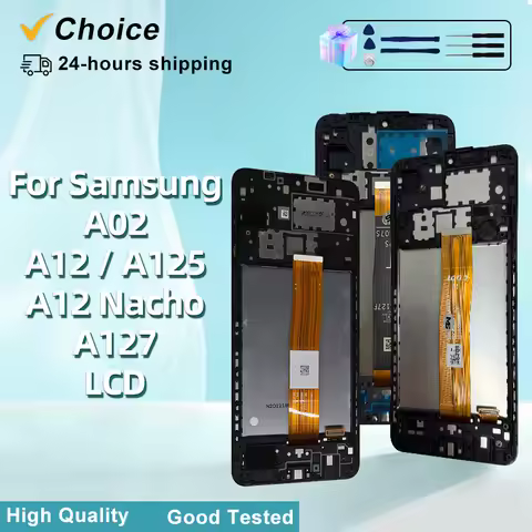IPS 6.5" For Samsung Galaxy A12 SM-A125F LCD A127 Display Touch Screen Digitizer Assembly For Galaxy