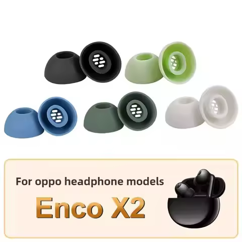 For OPPO Enco X2 Bluetooth Headphones - In-Ear Filters Noise-Canceling Silicone Eartips Ear Caps & P