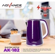 Advance AK-182 Electric Kettle 2 LIter Teko Listrik AK182 Ungu Diskon