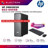 HP OmniDesk S03-0056d Slim Desktop PC ( i3-14100, 8GB, 512GB SSD, Intel, W11PRO, HS+M365 )