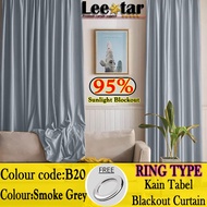 B20 RING Style Langsir/Langsir Blackout/Curtain/Langsir Pintu Bilik/Curtain Sliding Door/Langsir Tingkap/langsir Tingkap