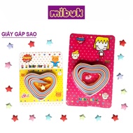Multi-colored star-folded paper, good paper, heart-shaped blister Art Paper Construction Paper