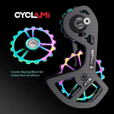 CYCLAMI Carbon Rear Derailleurs UT R8000 105 R7000 5800 6800 Bicycle Ceramic Bearing Wheel Set 13T 1