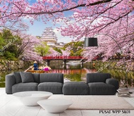 3D NATURAL VIEW WALLPAPER, CUSTOM SAKURA 3D WALLPAPER