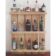 KAYU Wooden Shelf/Wooden Glass Shelf/Multipurpose Shelf