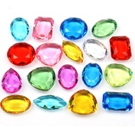 30PCS Boys Girls Multi-Colored Diamond Gems Toy Pirate Treasure Hunt Kids Toys Jewels Jewelry Speelg