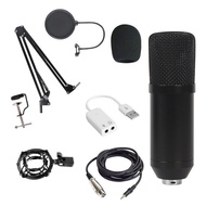BM800 Condenser Microphone Set Computer Recording Blowoutproof Live Sound Card k Song Wired Micropho