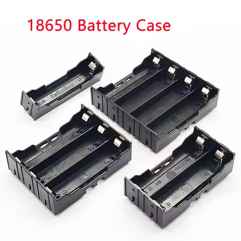 DIY ABS 18650 Battery Case 1 2 3 4 Slot 18650 Battery Holder 18650 Battery Storage Box 1X 2X 3X 4X B