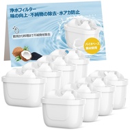 Brita Water Filter Cartridge for Pitcher Type Replacement Water Cartridge [Set of 8] Maxtra Pro Cart