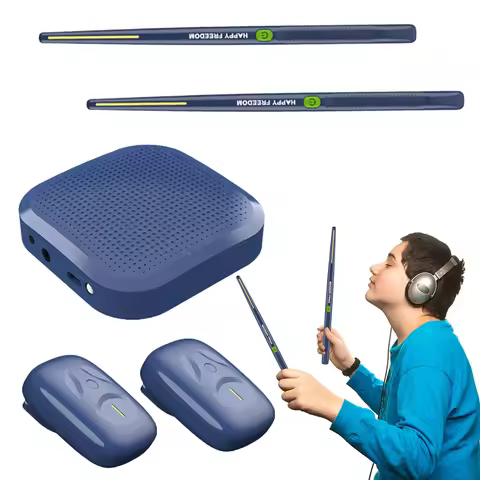 Electronic Virtual Air Drum Drumsticks Pedals Portable Smart Electronic Drum Set Professional Gift f