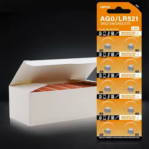 High-Capacity 1.5V 5-50PCS LR521 AG0 Button Batteries SR521SW 379A 379 D379 SR63 Alkaline Coin Cell 