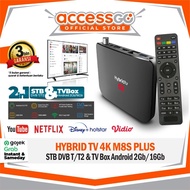 Hybrid TV 4K UHD - STB Android DVB-T2 PowerFull
