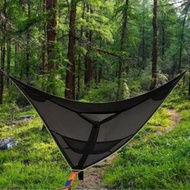 wholesale Portable Triangle Hammock 4Mx4Mx4M Multi Person Aerial Mat Convenient Outdoor Camping Slee