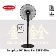 EuropAce 16” Stand Fan ESF2165W | ESF 2165W (8 Years Motor Warranty)