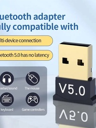 เสียง Bluetooth Usb เครื่องรับส่งสัญญาณ5.0ไร้สายถอดออกได้ตัวแปลงบลูทูธเดสก์ท็อปคอมพิวเตอร์ที่บ้าน