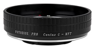 Fotodiox Pro Lens Mount Adapter, Contax G Lens to Micro Four Thirds (M4/3, MFT) Camera Body with Foc