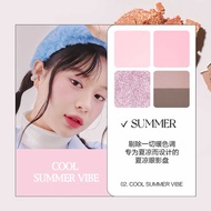 Phấn Mắt Mini Bốn Màu PERIPERA Nude Brew Saturation Thấp Tông Hồng Trà Tông Nâu Phấn Mắt Làm Sáng Mà