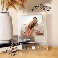 1pc Custom Music Plaque With No Base, Personalized Acrylic Plaque, Custom Couple Song Gift, Custom A