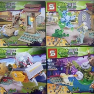 Plants vs zombie building blocks shooting toys.