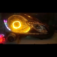 headlamp mobilio custom projie dan drl alis runing RGB