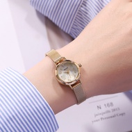นาฬิกาผู้หญิงควอตซ์แฟชั่นสายเหล็กเล็กแฟชั่นสไตล์เกาหลีตัดสามมิติ JULIUS JULIUS ของแท้นาฬิกาผู้หญิง