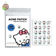 Nebaby 100pc Hello Kitty Cat Repair Acne Patch Facial Skin Care Fade Blemishes Pimple Marks Closed A