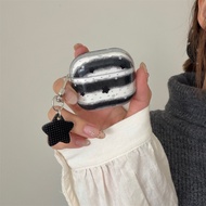 AirPods Case for iPhone AirPods Pro3 AirPods Pro2 AirPods 3 AirPods 1/2 AirPods 4 Black Striped Earp