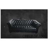 CFIELD GENUINE LEATHER CHESTERFIELD 3 SEATER SOFA