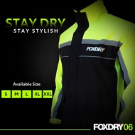 UPGRADED VERSION FOXDRY 06 V2 PREMIUM RAINCOAT SET (Baju Hujan FOXDRY Set Baju & Seluar Original )