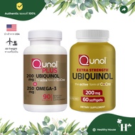 Qunol Plus Ubiquinol CoQ10 200mg with 250mg Omega-3