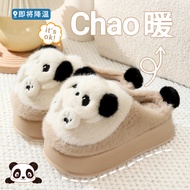 men slippers slippers for women bedroom slippers High-Heeled Cotton Furry Slippers - Winter Warm & H