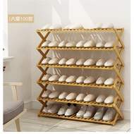 Shoe rack/folding flower rack/multi-layer bamboo shoe rack/folding shoe rack