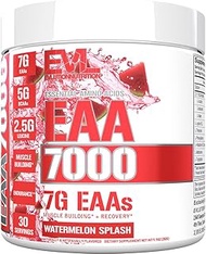Evlution Nutrition EAA7000 - Pre & Post Workout Powder - Muscle Building + Recovery Supplement - 7g 