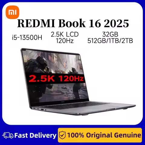 Xiaomi Laptop RedmiBook 16 2025 13th Gen Core i5 13500H 32GB 512G/1TB/2TB DDR5 2.5K 120Hz 12-core 4.
