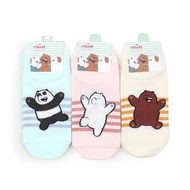 We Bare Bears Socks - Large Stripes