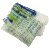 香奈兒 Coco Mark 大號披肩，羊絨和絲質混紡，綠色，成色極佳，貨號 1816 [二手] 香奈兒