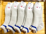 Uniqlo 男襪 腳踝襪 除臭襪 灰色（5雙）