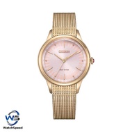 Citizen Eco-Drive EM0818-82X Gold Tone Stainless Steel Ladies Watch