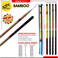 Long utc bamboo pole rod