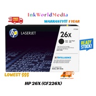 HP 26X Black LaserJet Toner Cartridge (CF226X)