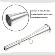 Stainless Steel Fog Horn Boat Foghorn Handheld with Removable Mouthpiece for Yacht Marine Safety and
