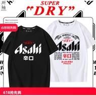 100% Cotton Japanese asahi beer T-Shirt asahi Japanese beer Short-Sleeved Men Women Tops
